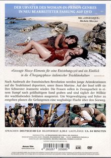 DVD-Cover mit Szenen aus einem Film über Aristokratinnen auf einer Insel während der französischen Revolution.