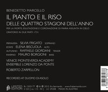 Benedetto Marcello (1686-1739): Il Pianto e il Riso delle Quattro Stagioni (Oratorium 1731), 2 CDs