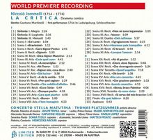 "World Premiere Recording", "La Critica", "Niccolò Jommelli", "Concerto Stella Matutina", "Thomas Platzgummer", Trackliste.