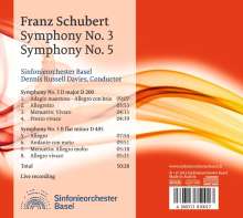 Franz Schubert (1797-1828): Symphonien Nr.3 &amp; 5, CD