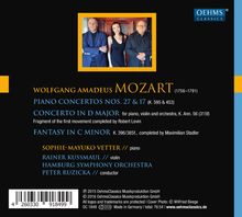 Wolfgang Amadeus Mozart (1756-1791): Klavierkonzerte Nr.17 &amp; 27, CD