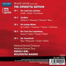 Franz Lehar (1870-1948): The Operetta Edition (Mörbisch Festival), 5 CDs