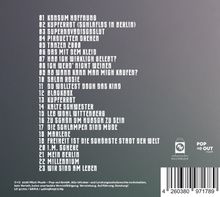 1. Konsum Hoffnung
2. Kupferrot
3. Supernovadiscoslut
4. Piruetten drehen
5. Tanzen 2000

Unten rechts sind zwei Logos zu sehen.