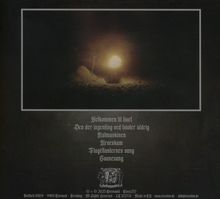 "Velkommen til livet, Den der ingenting ved tvivler aldrig, Natmaskinen, Avskam, Flagellanternes sang, Svansang." Warmes Licht im Dunkeln.