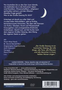 Vom grossen Gesang - Was ist der Klang Deiner Seele?, DVD