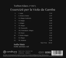 Torben Klaes (geb. 1987): Essercizii per la Viola da Gamba, CD