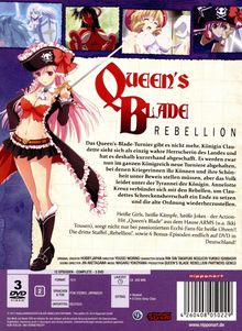 Queen's Blade - Rebellion (OmU), 3 DVDs