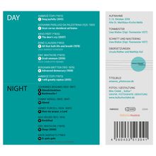 Vokalconsort Osnabrück - Day/Night, CD