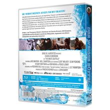 "DU WIRST DEINEN AUGEN NICHT TRAUEN!" Text über Western-Abenteuerfilm mit Charles Bronson. Cover mit Bildern und blauem Rand.