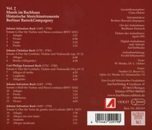 Musik im Bachhaus Vol.2 - Historische Streichinstrumente, CD