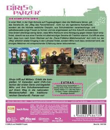 Girls &amp; Panzer (Komplette Serie inkl. OVA) (Blu-ray), 4 Blu-ray Discs
