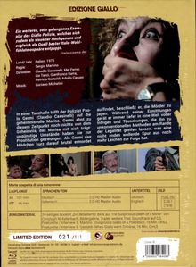 Limited Edition 021/111. "Morte sospetta di una minorenne". Thrillertext über einen Polizisten und einen Mordfall. Spannungsvoll.