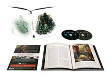 Texte im Bild: "Der große Jäger Andi", "Oderbruch Staffel 1", "Ausstattung". Zwei DVDs, ein Buch, ein Cover mit illustrierten Gesichtern.