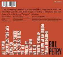 Bill Petry: Close Your Eyes, CD