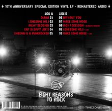 "10th Anniversary Special Edition Vinyl LP", Titelliste mit "Diana", "Without You". Bandname "Sloppy Joe's". Bühne mit Schlagzeug.