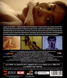 Jessie ist attraktiv – und ein gefährlicher Psychopath. Oben links: Videoclips. Unten: Logos von "Busch Media Group" und "AL!VE".