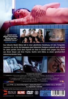 „... spannt einen Bogen vom Psycho-Thriller bis zum EXORZIST Horror“ – Fred Said Movies. Ein blutiges Model, mehrere Bilder.