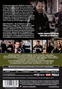 Texte beschreiben Krimiserie, Handlung in Passau mit Ermittlerduo. Szenen aus der Serie zeigen Charaktere und Spannung.