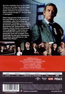 Ein Thriller über einen mysteriösen Sturz von der Golden Gate Bridge, mit in Lebensgefahr geratender Nonne. Gesichter und Filmszenen.