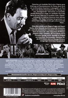 Mysteriöse und rätselhafte Fälle fordern Maigrets Erfahrung. Sechs Folgen mit Rupert Davies, erstmals mit deutschen Untertiteln.