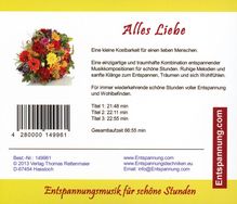 Alles Liebe - Entspannungsmusik für schöne Stunden, CD