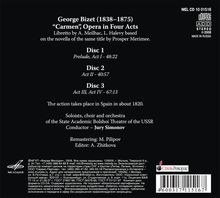 Georges Bizet (1838-1875): Carmen (in russischer Sprache), 3 CDs