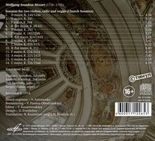 Wolfgang Amadeus Mozart (1756-1791): Kirchensonaten für Orgel, 2 Violinen &amp; Cello, CD