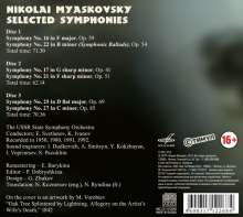 Nikolai Miaskowsky (1881-1950): Symphonien Nr.16, 17, 21, 22, 25, 27, 3 CDs