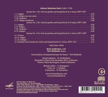 Johann Sebastian Bach (1685-1750): Gambensonaten BWV 1027-1029 (mit Bayan-Begleitung), CD