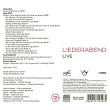 Andrei Jilihovschi - Liederabend Live, CD