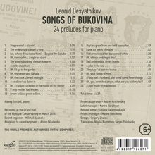 Leonid Desyatnikov (geb. 1955): Preludes Nr.1-24 "Songs of Bukovina", CD