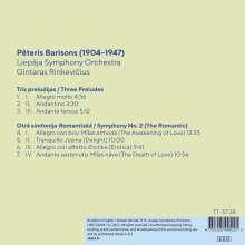 Peteris Barisons (1904-1947): Symphonie Nr.2 "The Romantic", CD