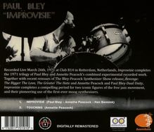 Annette Peacock &amp; Paul Bley: Improvisie: Live 1971, CD