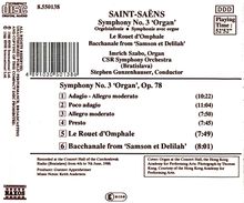 Camille Saint-Saens (1835-1921): Symphonie Nr.3 "Orgelsymphonie", CD