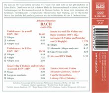 Johann Sebastian Bach (1685-1750): Violinkonzerte BWV 1041-1043, CD