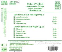 Josef Suk (1874-1935): Serenade für Streicher op.6, CD