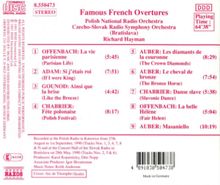 Berühmte französische Ouvertüren, CD