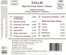 Thomas Tallis (1505-1585): Mass for Four Voices, CD