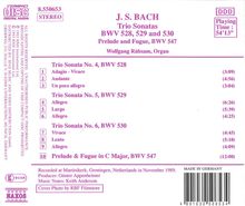 Johann Sebastian Bach (1685-1750): Triosonaten BWV 528-530, CD