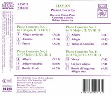 Joseph Haydn (1732-1809): Klavierkonzerte H18 Nr.4,7,9,11, CD