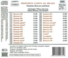 Francesco Canova da Milano (1497-1543): Lautenwerke, CD