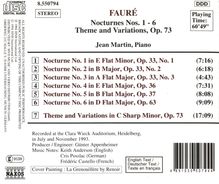 Gabriel Faure (1845-1924): Nocturnes Nr.1-6, CD