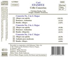 Carl Stamitz (1745-1801): Cellokonzerte Nr.1-3, CD