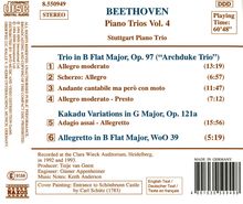 Ludwig van Beethoven (1770-1827): Klaviertrios Nr.7,8,11, CD