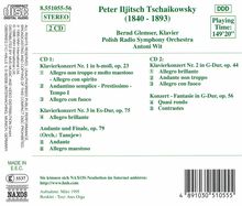 Peter Iljitsch Tschaikowsky (1840-1893): Klavierkonzerte Nr.1-3, 2 CDs