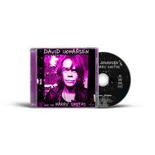 CD-Cover mit Texten: "David Johansen and the Harry Smiths". Schwarz-weißes Porträtfoto mit pinkem Filter.