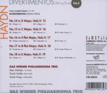 Joseph Haydn (1732-1809): Divertimenti (Streichtrios) H5 Nr.15-19, CD