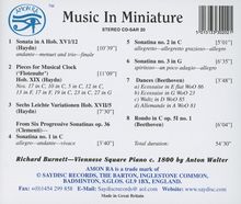 Richard Burnett  - Music in Miniature, CD
