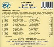 John Dowland (1562-1626): Lachrimae, CD