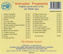 Worcester Fragments, CD